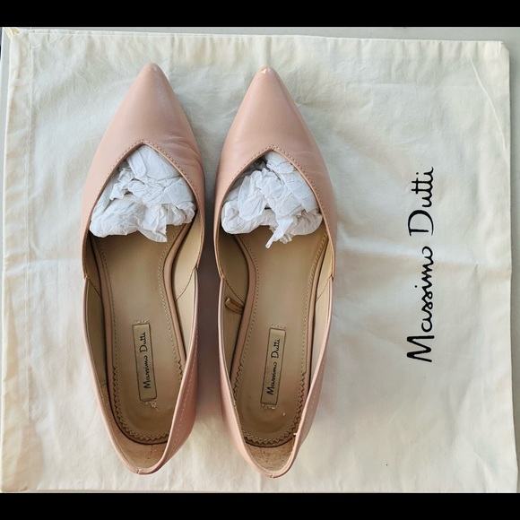 Massimo Dutti nude nappa leather ballerinas - Picture 2 of 4